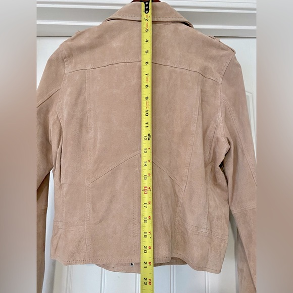 Blank NYC blush pink genuine Suede Jacket - Picture 4 of 8
